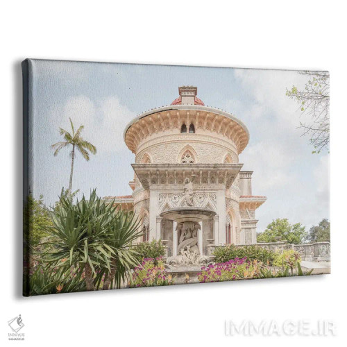 تابلو دکوراتیو منظره قصر مونسرات اثر هنریکه شنک - نمای پرسپکتیو محصول