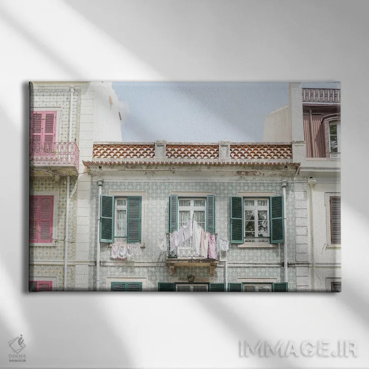 تابلو دکوراتیو روز رختشویی در سینترا ۲ اثر هنریکه شنک - نمای روبهرو روی دیوار