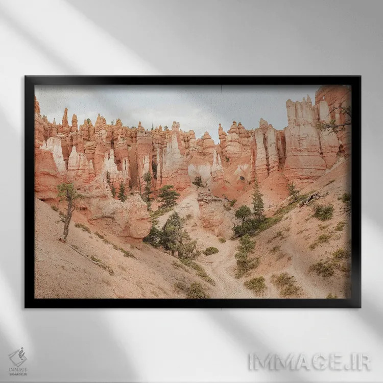 تابلو دکوراتیو رنگ های دهانه برایس اثر هنریکه شنک - نمای قابدار مشکی