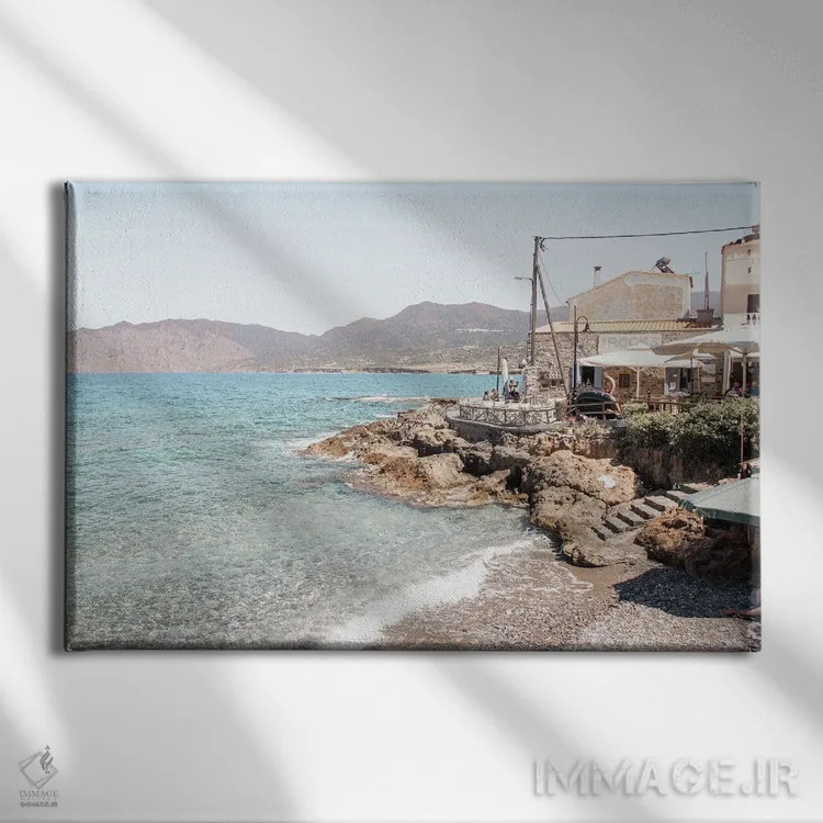 تابلو دکوراتیو تابستان در یونان اثر هنریکه شنک - نمای روبهرو روی دیوار