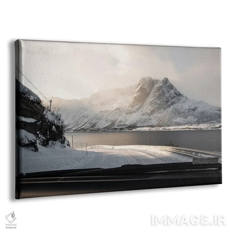 تابلو دکوراتیو منظره کوهستانی در نروژ اثر هنریکه شنک - نمای پرسپکتیو محصول