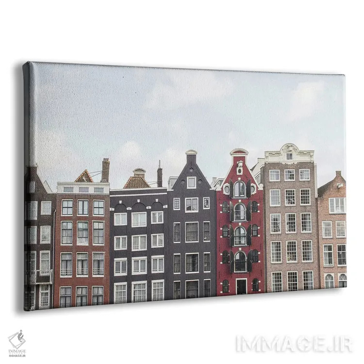 تابلو دکوراتیو خانه های کانالی آمستردام اثر هنریکه شنک - نمای پرسپکتیو محصول