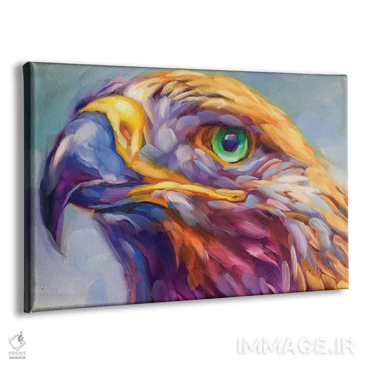 تابلو دکوراتیو مطالعه شاهین اثر هالی استورلی - نمای پرسپکتیو محصول