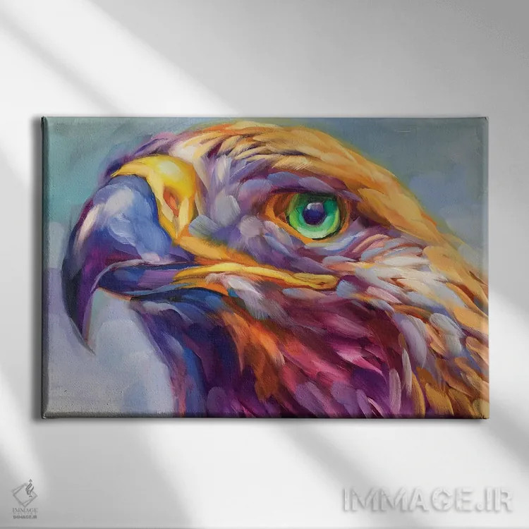 تابلو دکوراتیو مطالعه شاهین اثر هالی استورلی - نمای روبهرو روی دیوار