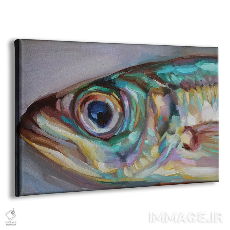 تابلو دکوراتیو مطالعه ماهی ۱۵ اثر هالی استورلی - نمای پرسپکتیو محصول