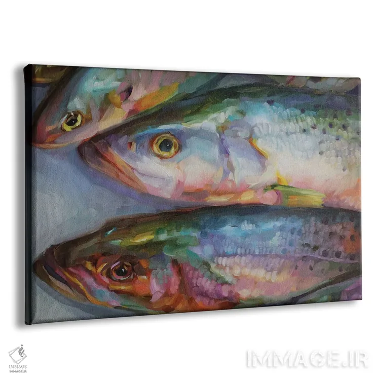 تابلو دکوراتیو مطالعه ماهی ۴۶ اثر هالی استورلی - نمای پرسپکتیو محصول