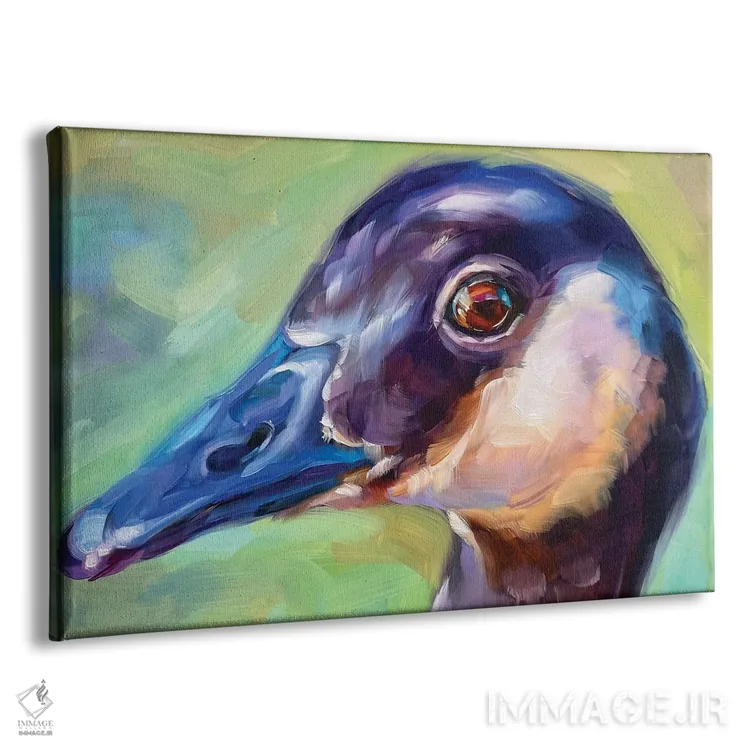 تابلو دکوراتیو مطالعه غاز ۲ اثر هالی استورلی - نمای پرسپکتیو محصول