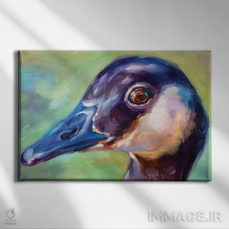 تابلو دکوراتیو مطالعه غاز ۲ اثر هالی استورلی - نمای روبهرو روی دیوار