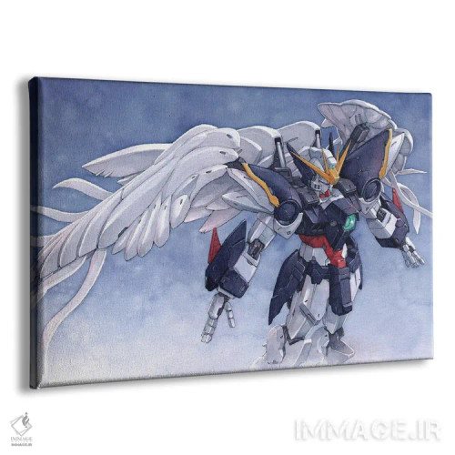 تابلو دکوراتیو گاندام وینگ زیرو اثر هکتور ترونک - نمای پرسپکتیو محصول