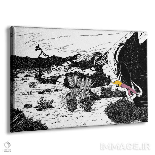 تابلو مدرن صخره نوردی در جاشوا تری اثر کورالی هوئن - نمای پرسپکتیو محصول