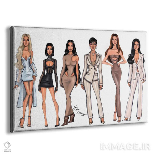 تابلو دکوراتیو کاردشیان ها اثر هایدن ویلیامز - نمای پرسپکتیو محصول