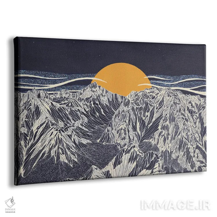 تابلو مدرن طلوع برای روح اثر کورالی هوئن - نمای پرسپکتیو محصول