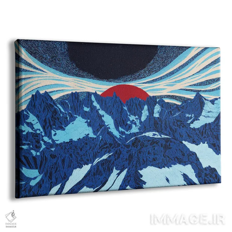 تابلو مدرن غروب روح اثر کورالی هوئن - نمای پرسپکتیو محصول