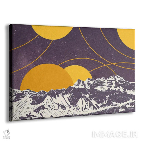 تابلو مدرن افق باز اثر کورالی هوئن - نمای پرسپکتیو محصول