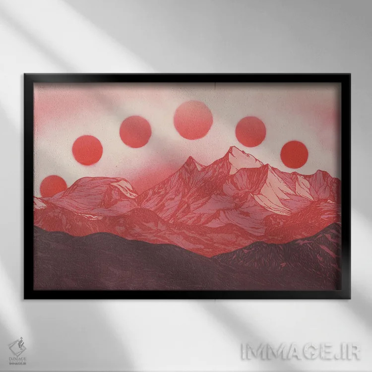 تابلو مدرن انتخاب هر روزه اثر کورالی هوئن - نمای قابدار مشکی