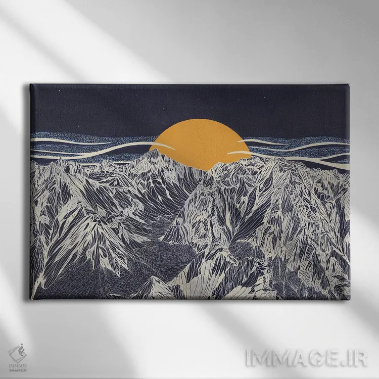 تابلو مدرن طلوع برای روح اثر کورالی هوئن - نمای روبهرو روی دیوار