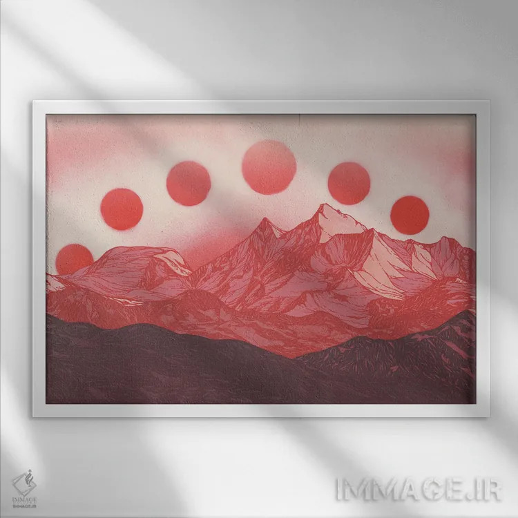 تابلو مدرن انتخاب هر روزه اثر کورالی هوئن - نمای قابدار سفید