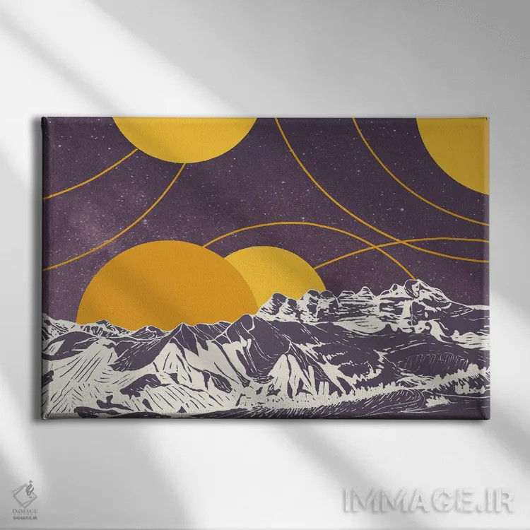 تابلو مدرن افق باز اثر کورالی هوئن - نمای روبهرو روی دیوار