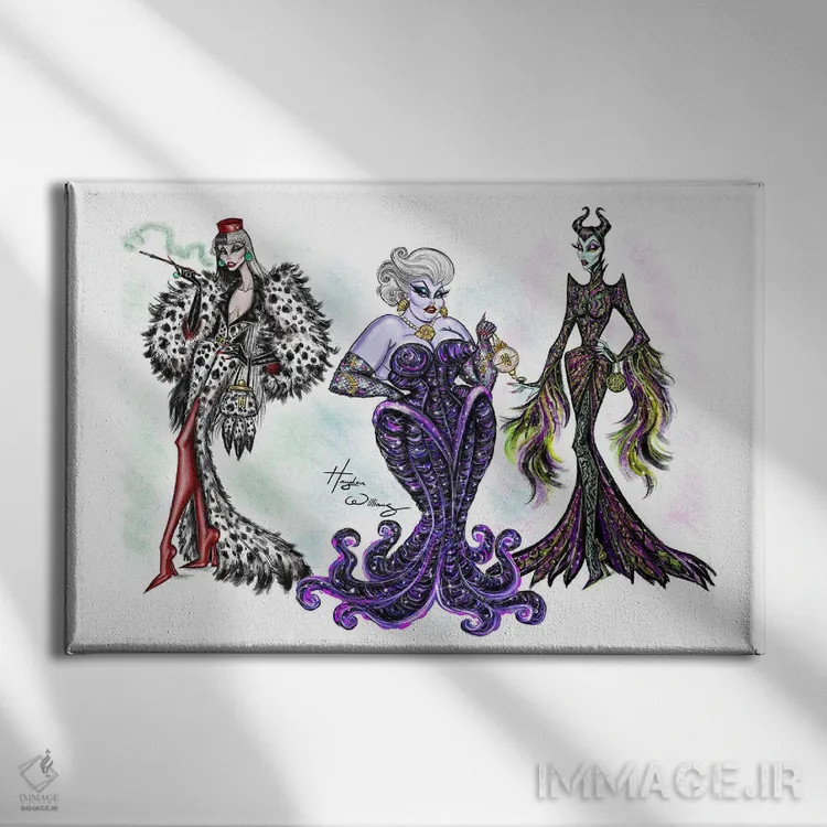 تابلو دکوراتیو مجموعه دیوای های شرور اثر هایدن ویلیامز - نمای روبهرو روی دیوار