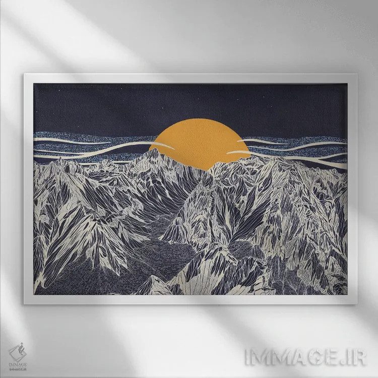 تابلو مدرن طلوع برای روح اثر کورالی هوئن - نمای قابدار سفید