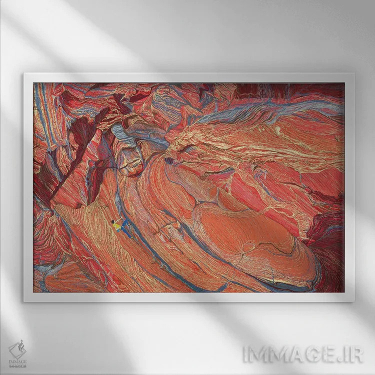 تابلو مدرن چشم ببر اثر کورالی هوئن - نمای قابدار سفید