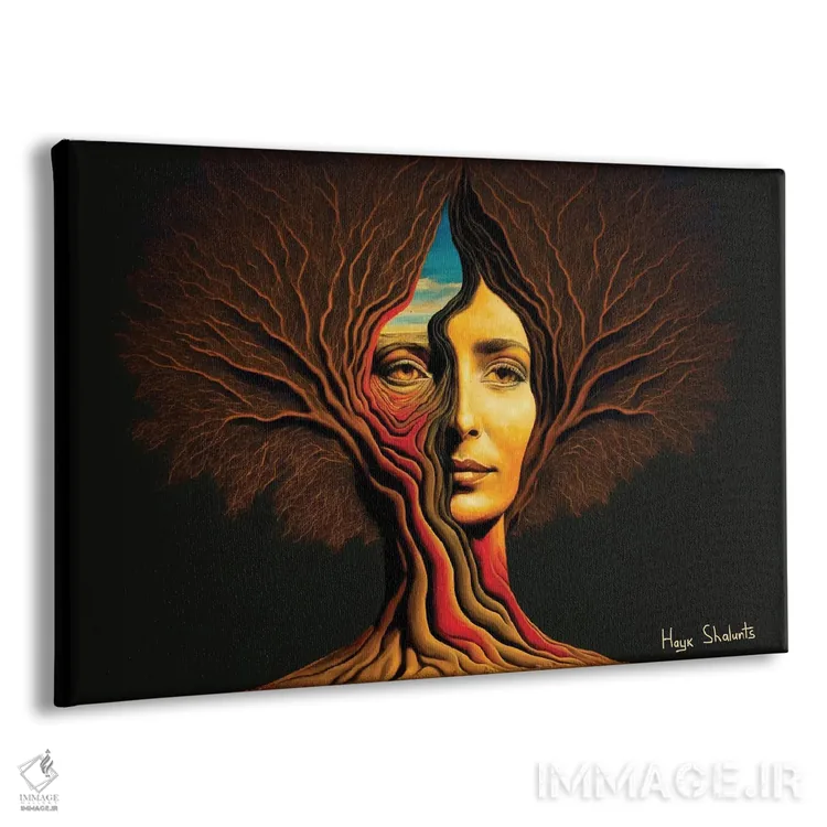 تابلو دکوراتیو بخشنده زندگی اثر هایک شالانتس - نمای پرسپکتیو محصول