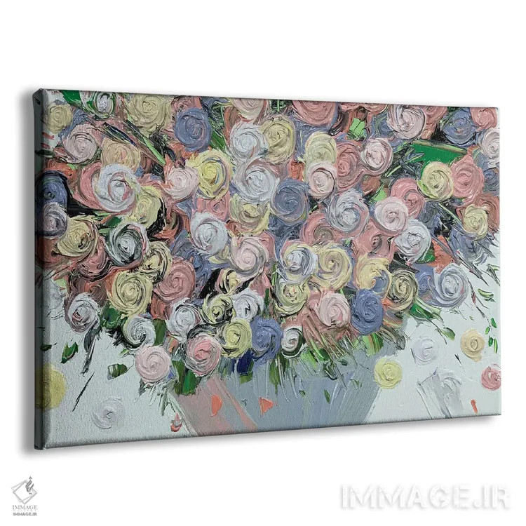 تابلو مدرن سری رز ۳-۰۱۳ اثر جونگ-هیون پارک - نمای پرسپکتیو محصول