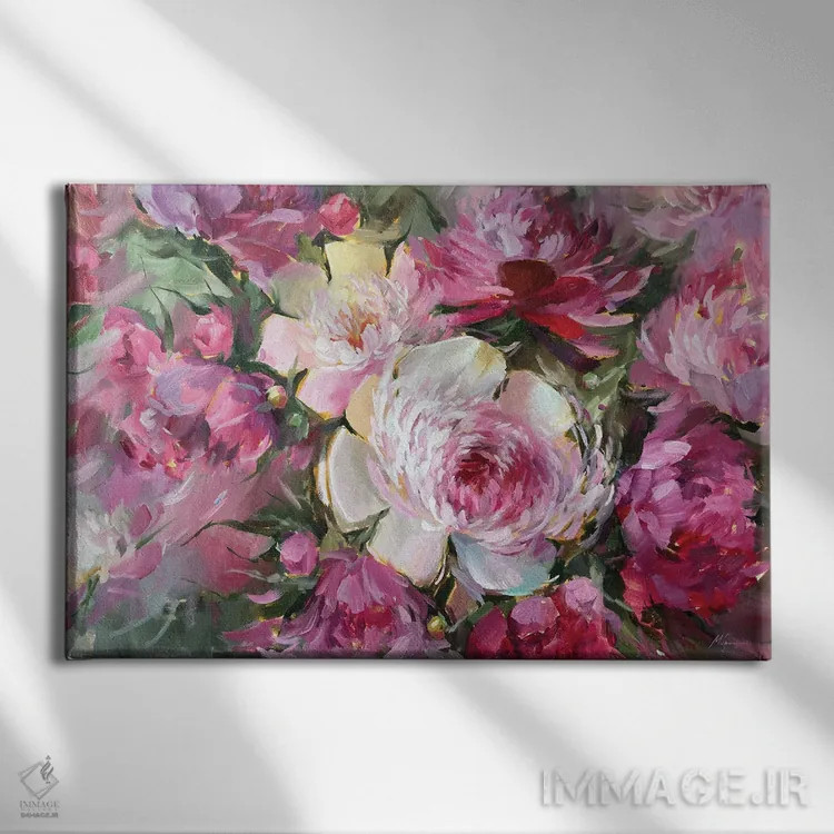 تابلو دکوراتیو صدتومانی ها II اثر مارینا هریهورنکو - نمای روبهرو روی دیوار