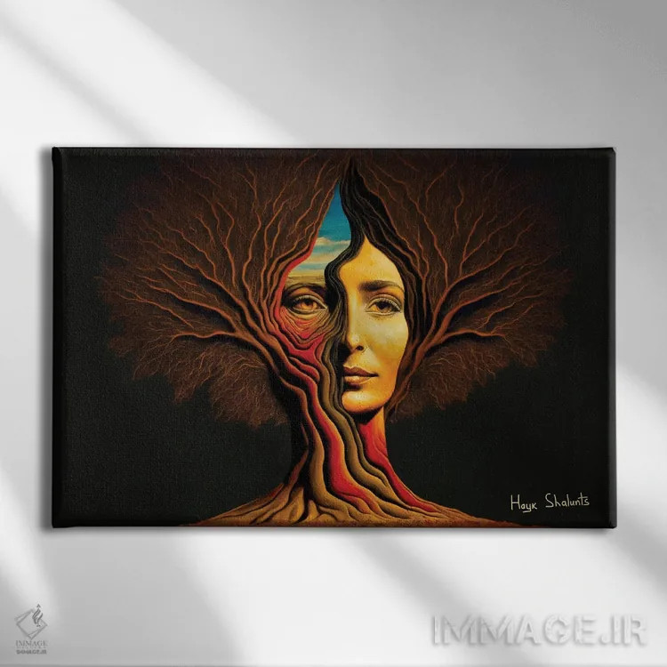 تابلو دکوراتیو بخشنده زندگی اثر هایک شالانتس - نمای روبهرو روی دیوار