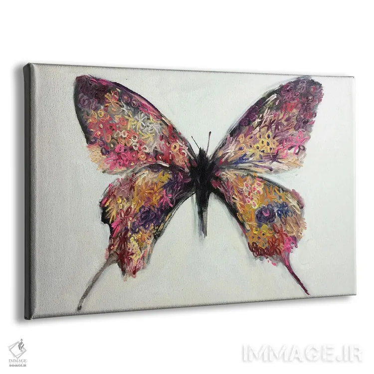 تابلو دکوراتیو گل در پروانه اثر جونگ-هیون پارک - نمای پرسپکتیو محصول