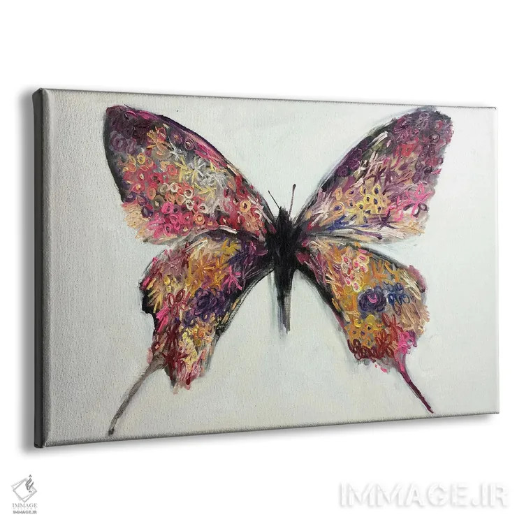 تابلو دکوراتیو گل در پروانه اثر جونگ-هیون پارک - نمای پرسپکتیو محصول
