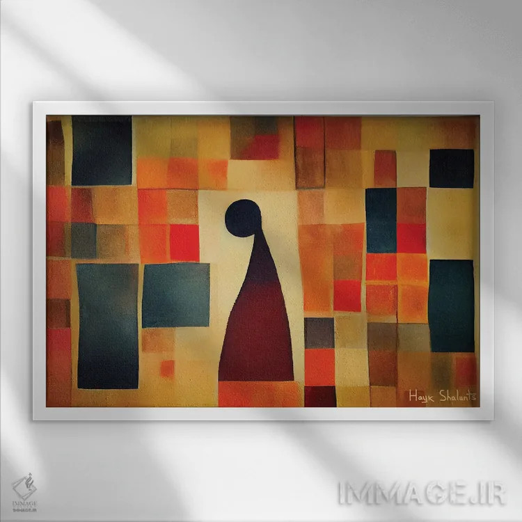 تابلو دکوراتیو تنها در آفتاب اثر هایک شالانتس - نمای قابدار سفید