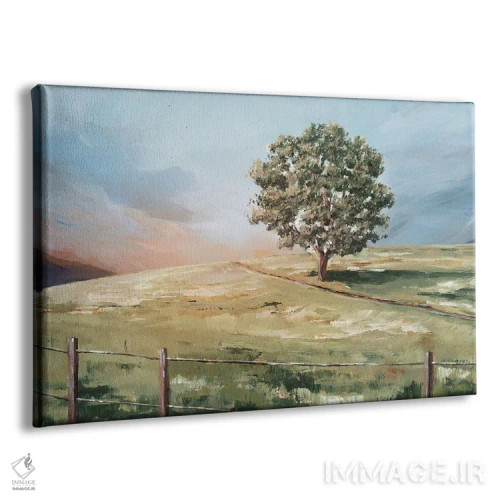 تابلو دکوراتیو درخت غروب اثر ایان سی - نمای پرسپکتیو محصول