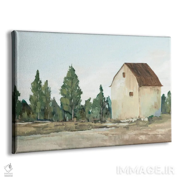 تابلو دکوراتیو انبار زرد سه اثر ایان سی - نمای پرسپکتیو محصول