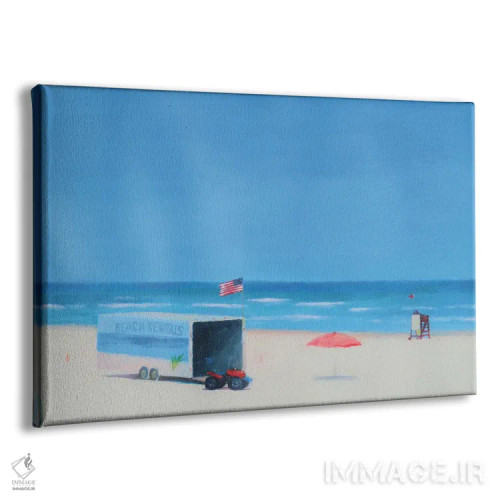 تابلو مدرن اجاره های ساحلی اثر ایوا باکلانه - نمای پرسپکتیو محصول