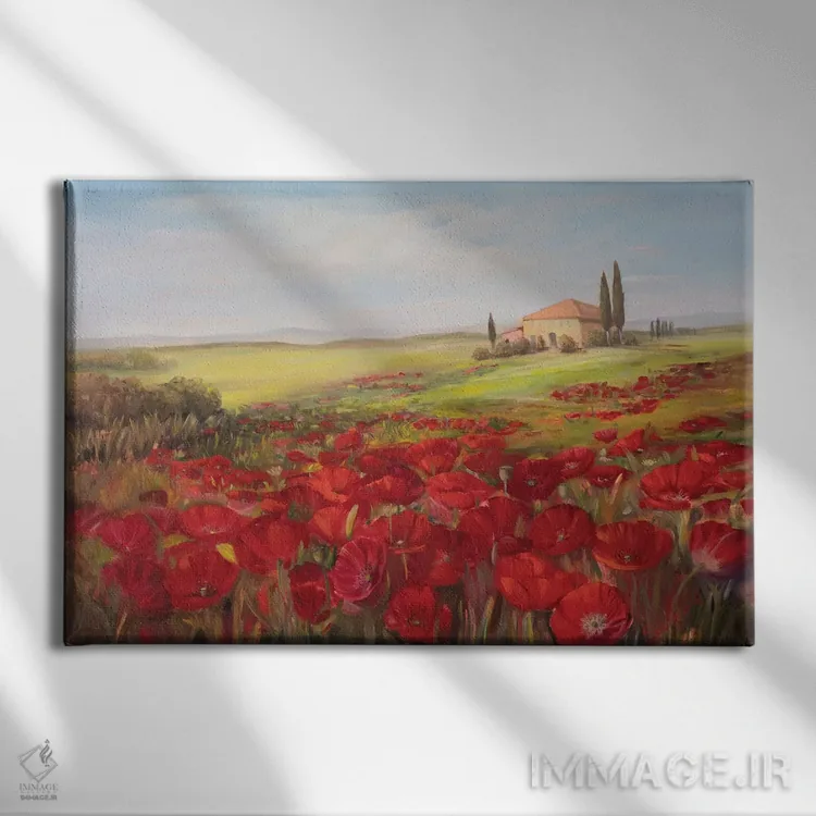 تابلو دکوراتیو خاطرات توسکانی دو اثر ساندرا یافراته - نمای روبهرو روی دیوار