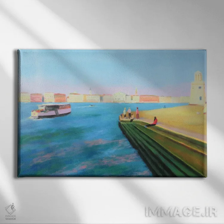 تابلو مدرن ونیز اثر ایوا باکلانه - نمای روبهرو روی دیوار