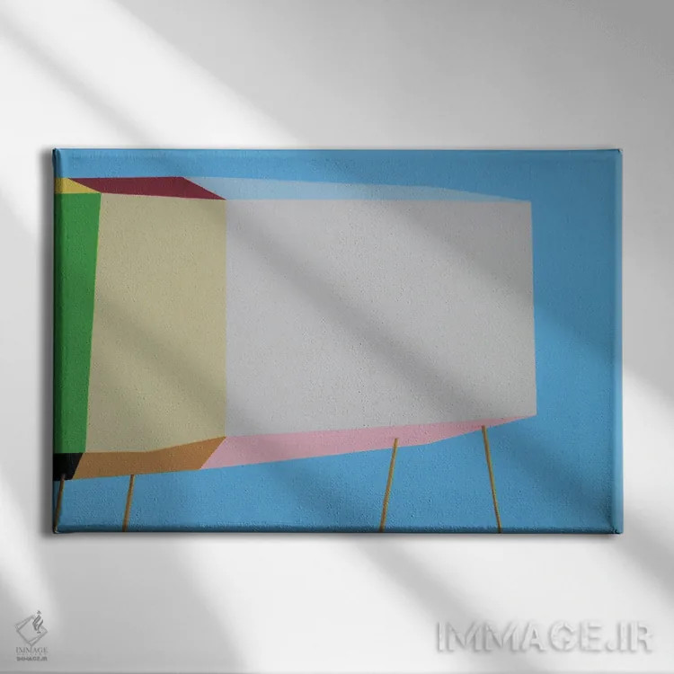 تابلو مدرن خانه موج سوار اقیانوس آرام اثر ایوا باکلانه - نمای روبهرو روی دیوار