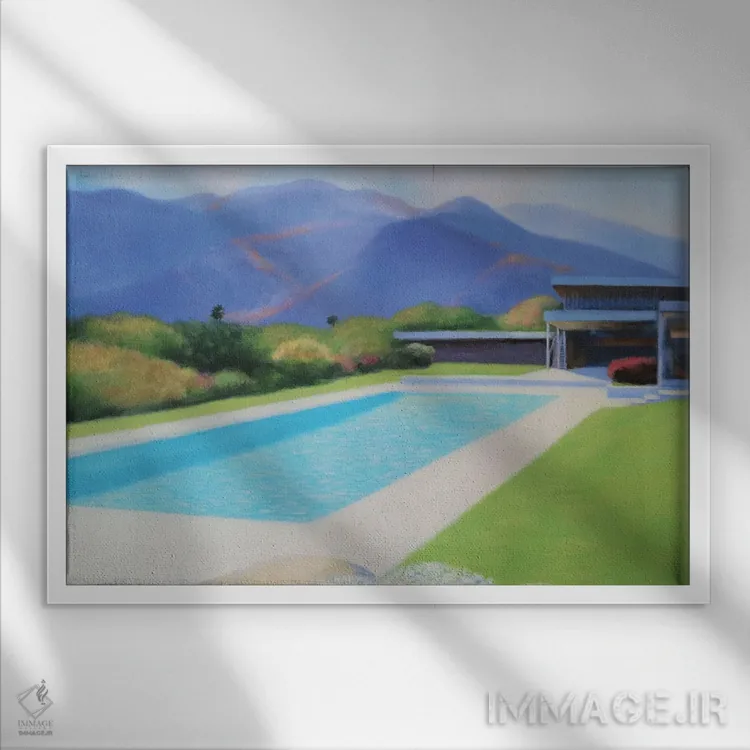 تابلو مدرن نور بعدازظهر اثر ایوا باکلانه - نمای قابدار سفید