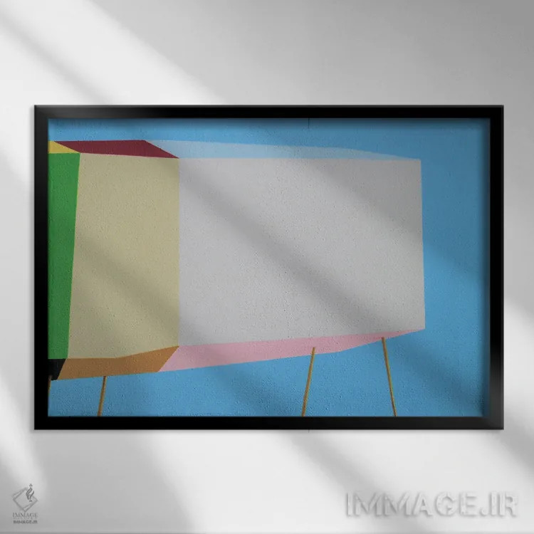 تابلو مدرن خانه موج سوار اقیانوس آرام اثر ایوا باکلانه - نمای قابدار مشکی