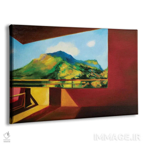 تابلو مدرن نور غروب اثر ایوا باکلانه - نمای پرسپکتیو محصول