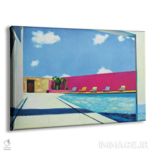 تابلو مدرن آسمان اواخر تابستان اثر ایوا باکلانه - نمای پرسپکتیو محصول