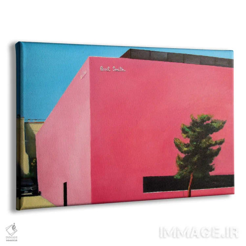 تابلو مدرن دیوار صورتی اثر ایوا باکلانه - نمای پرسپکتیو محصول