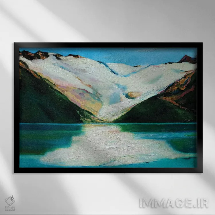 تابلو دکوراتیو یخچال طبیعی اثر ایوا باکلانه - نمای قابدار مشکی