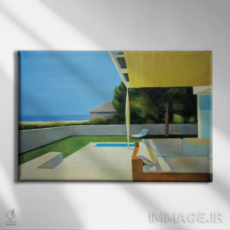 تابلو مدرن یکشنبه اثر ایوا باکلانه - نمای روبهرو روی دیوار