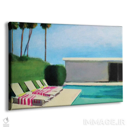 تابلو دکوراتیو کنار استخر شنا اثر ایوا باکلانه - نمای پرسپکتیو محصول