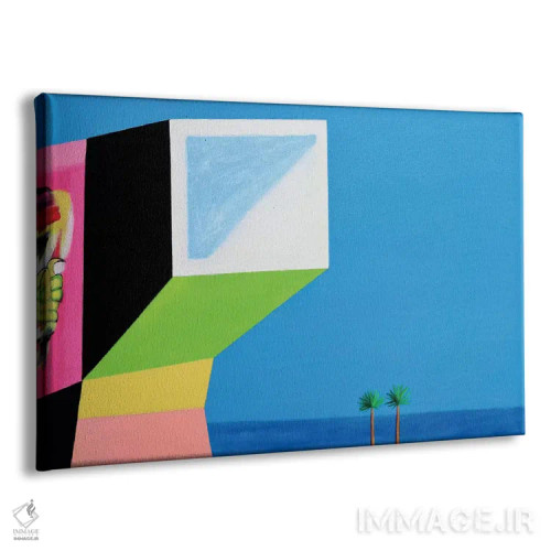 تابلو دکوراتیو خانه با دیوارنویسی اثر ایوا باکلانه - نمای پرسپکتیو محصول