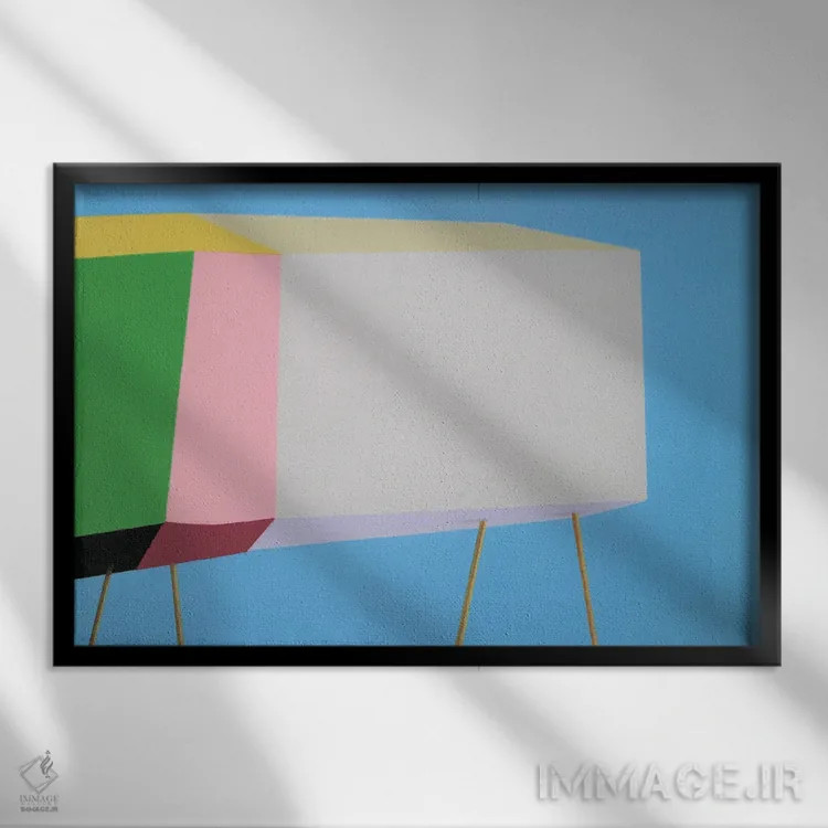 تابلو دکوراتیو خانه موج سواران لاخویلا اثر ایوا باکلانه - نمای قابدار مشکی