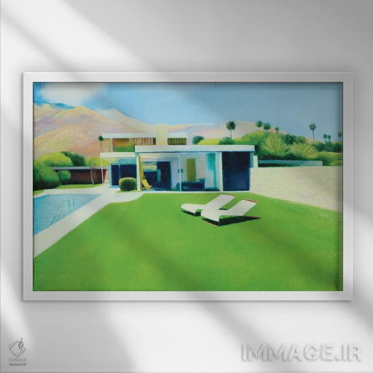 تابلو دکوراتیو جمعه اثر ایوا باکلانه - نمای قابدار سفید