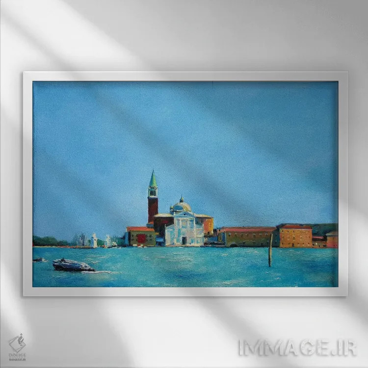 تابلو دکوراتیو ونیز اثر ایوا باکلانه - نمای قابدار سفید